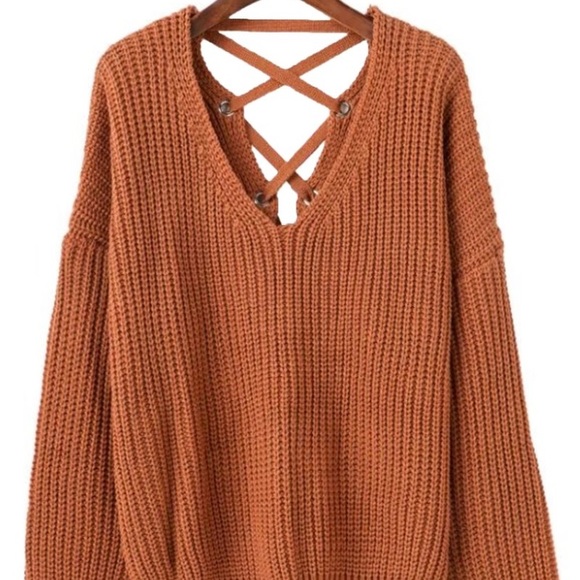 Goodnight Macaroon Isabella Criss Cross sweater - Picture 2 of 3